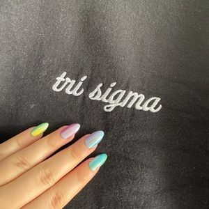 Tri Sigma embroidered sweatshirt, good used condition
